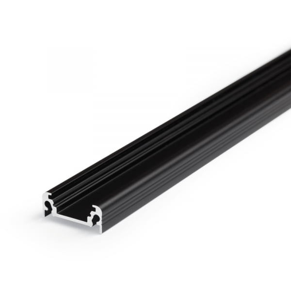 LED strip profiel opbouw 2 meter 10mm zwart incl. frosted cover